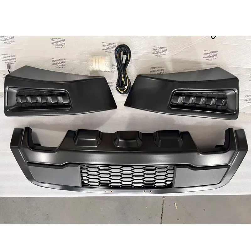 Applicable to 21-24 Ford F150 Upgrade Front Split Raptor Bumper Modification