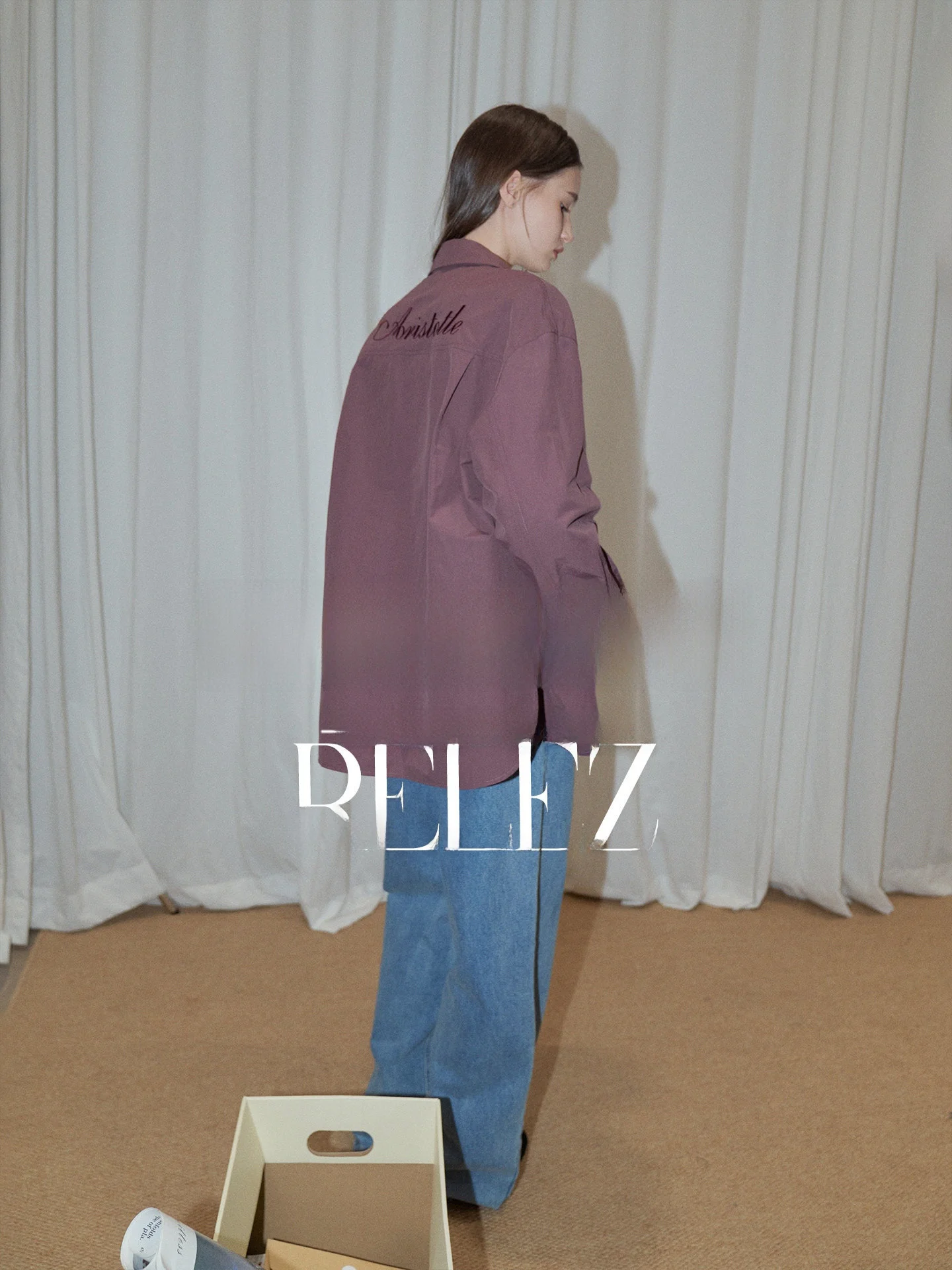 

Женская повседневная свободная рубашка Relez с длинным рукавом, однотонная, с вышивкой, удобная, дышащая, из хлопка, в винтажном стиле, для отдыха