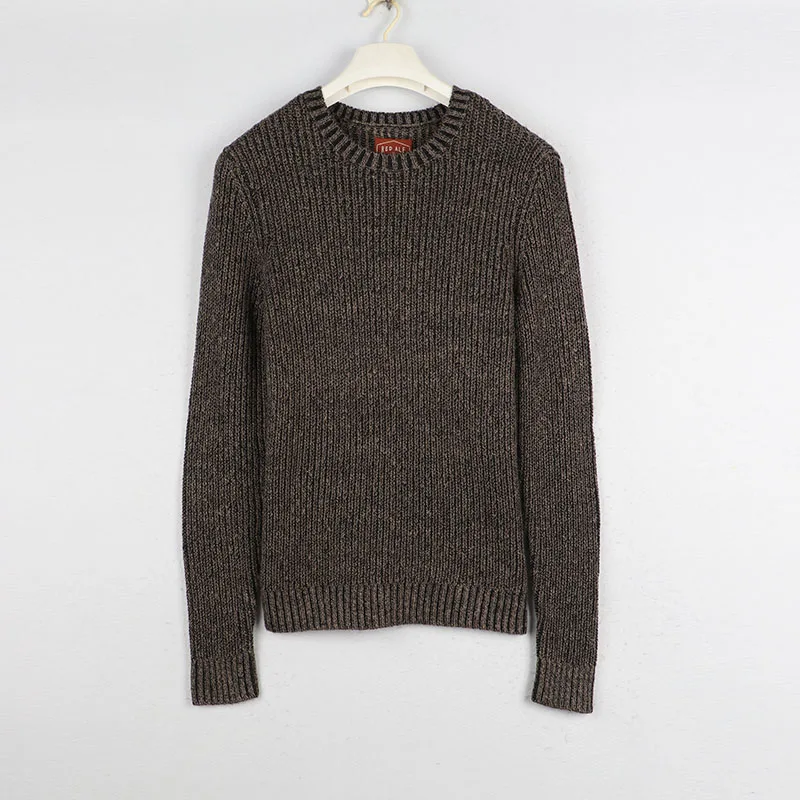 

Sunine Home Autumn Winter New Large Size Men's round Ne Long Sve Knitted Sweater Thiened Comfortable European Sle ...