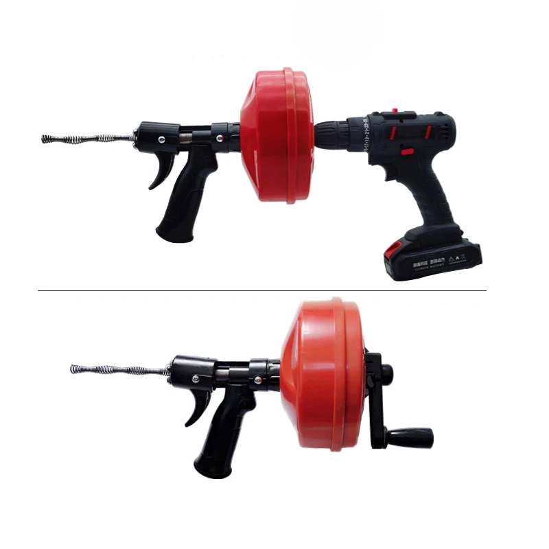 Electric Toilet Dredge Machine Sewer Artifact Household Kitchen Toilet Water Blocking Tool Pipe Dredge Spring Length