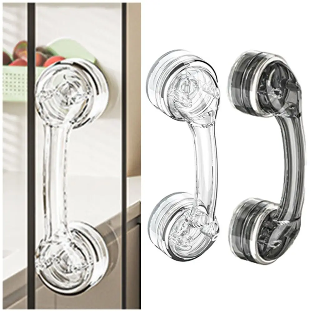 Suction Cup Door Handle Removable Offers Safe Grip Sliding Door Handle Simple Anti-slip Wardrobe Door Handle Glass Door Window