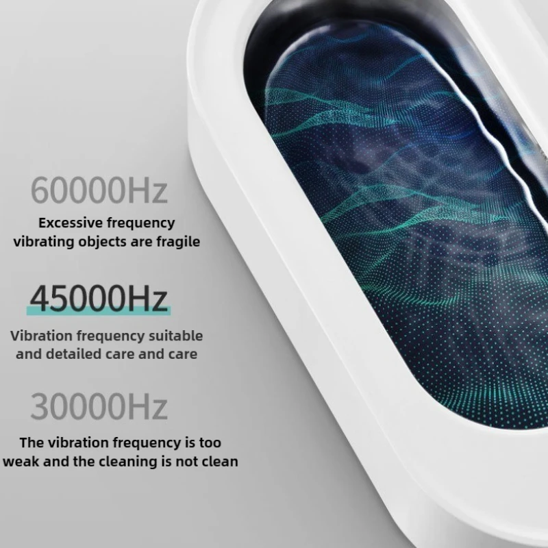 Ультразвуковой очиститель 45 кГц, высокочастотная вибрация, звуковой излучатель, очиститель ювелирных изделий для ванны, линз, портативная ультразвуковая чистящая машина