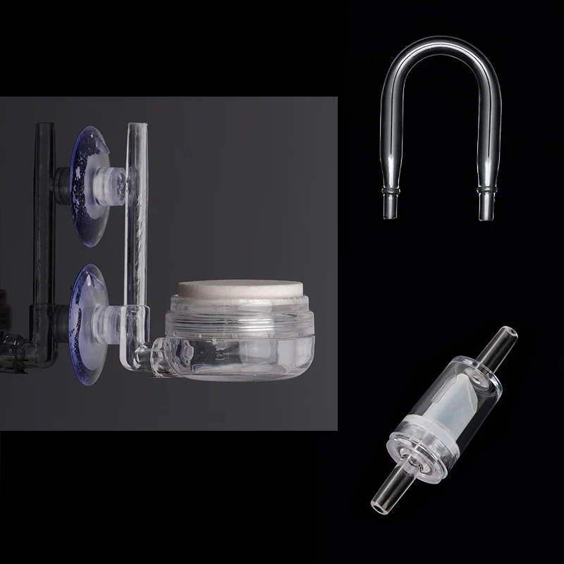 Transparent Acrylic Aquarium CO2 Diffuser Atomizer Kit Efficient Carbon Dioxide Refine for Planted Fish Tank Aquascape - view 3