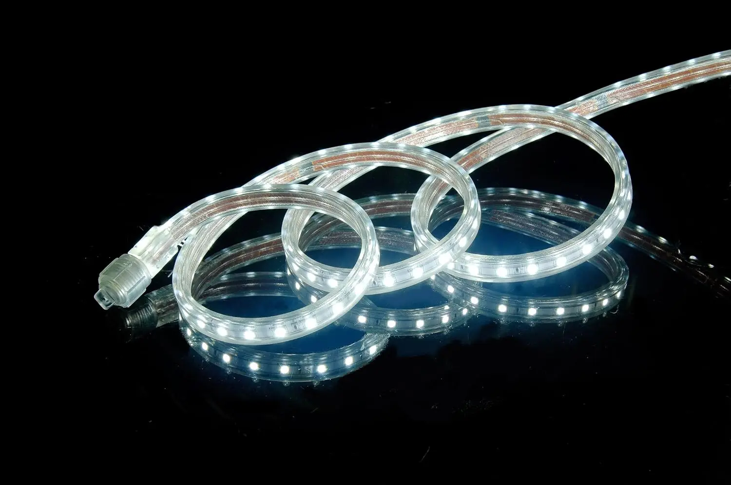

Ul Listed, 50 Feet, Super Bright 13500 Lumen, 6000K Pure White, Dimmable, 110-120V Ac Flexible Flat Led Strip Rope Light,
