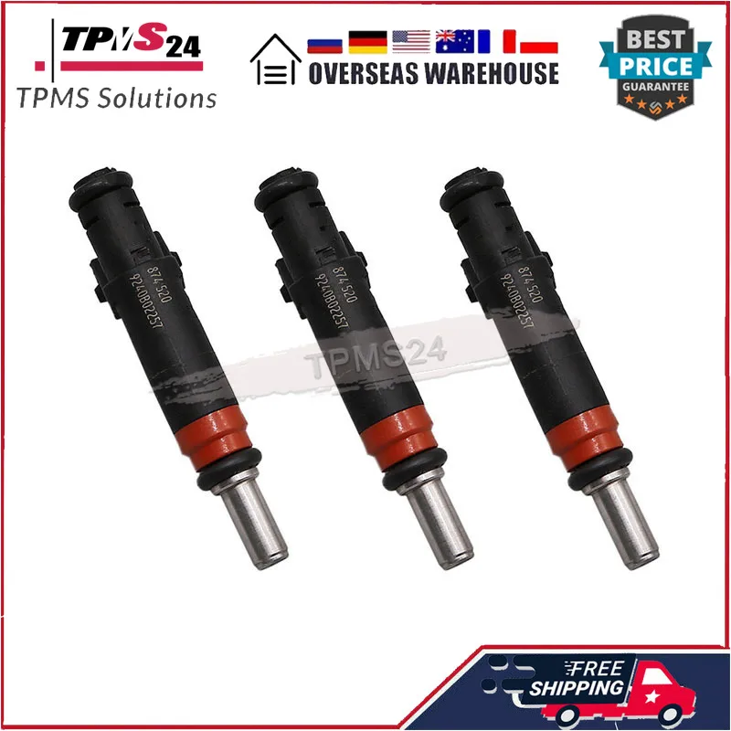 

For 2003-2011 Sea-Doo Jet Boat PWC RXP RXT GTX US CAR 874-520 3Pcs Fuel Injector