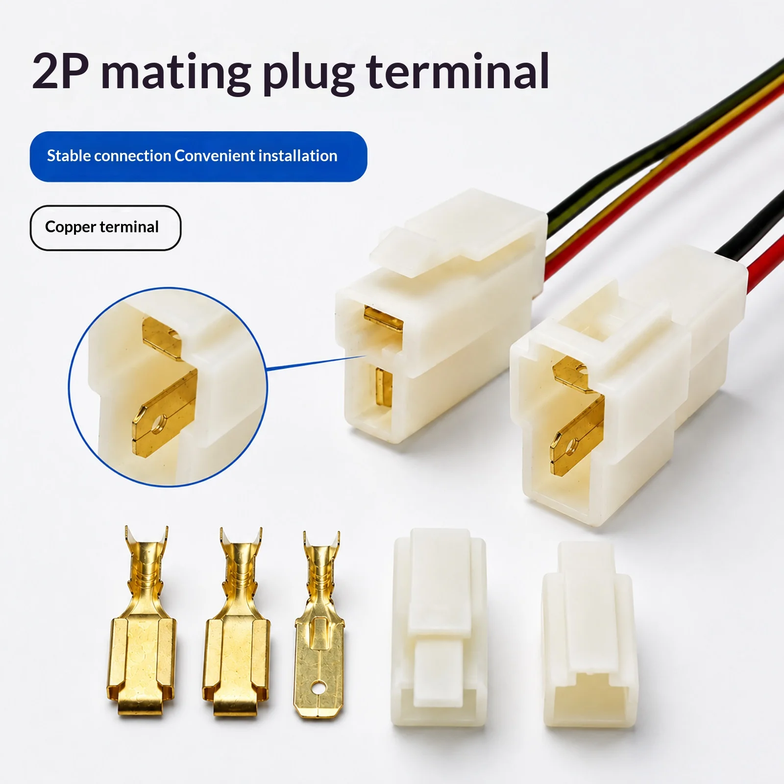 700pcs 2.8mm Motorcycle Connectors 2/3/4/6 Pin Automotive Electrical Wire Connector Male Female Cable Crimp Terminal Plug Kit