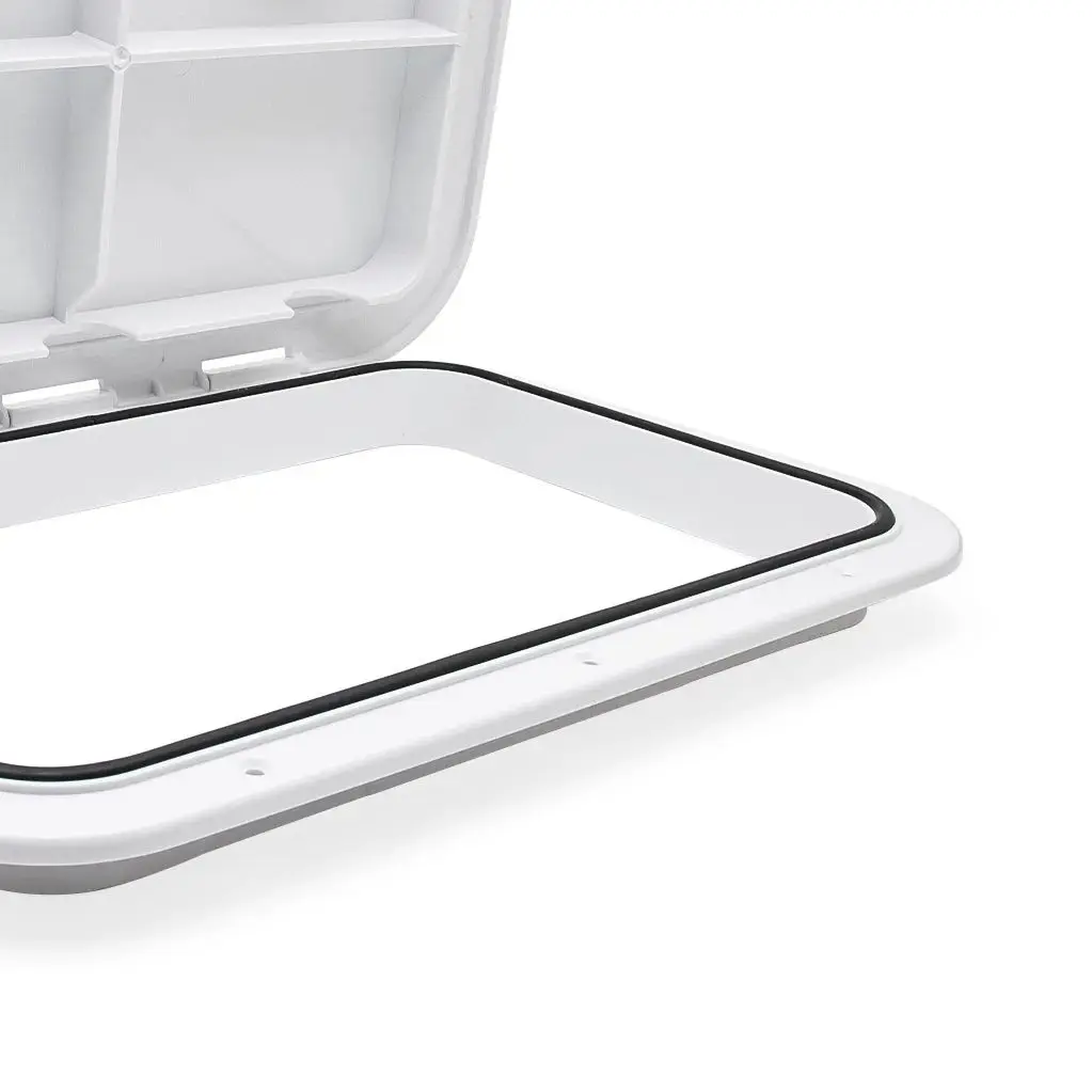 White Black Marine Deck Access Hatch ABS Hatch Cover Inspection Hatches For Marine Boat yacht RV 315*440MM Non-Skid Inspection