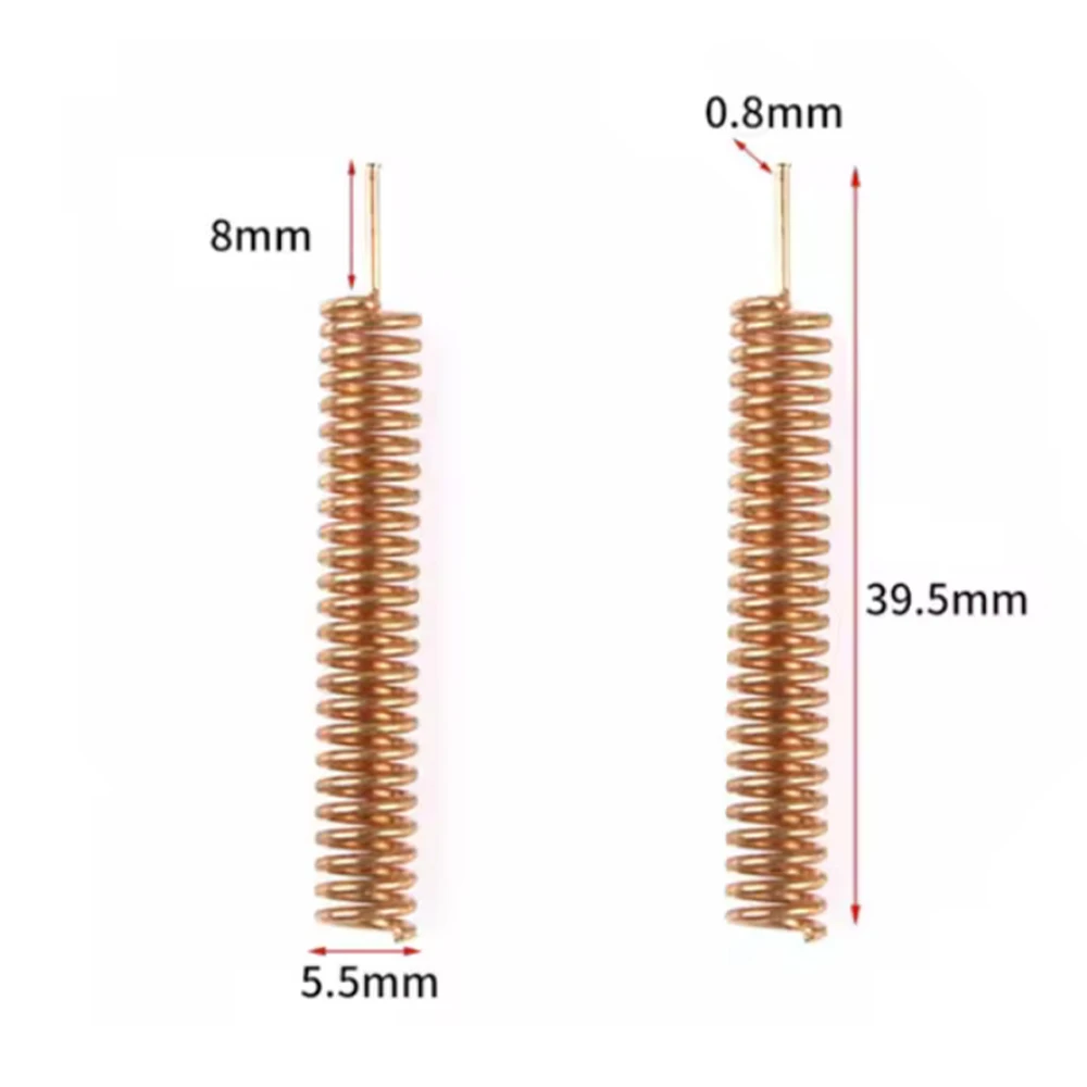 100pcs/lot High-Performance 433MHz 2.2dBi Helical Antenna for Arduino Remote Control,M2M,and NB-IoT Applications,34mm in Length