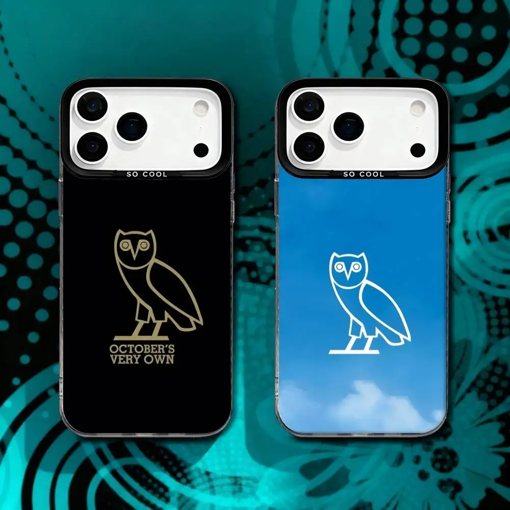 

D-Drake O-OWL ovo Phone Case For iPhone 17,16,15,14,13,12,X,8,Pro,Max,Plus,SE4,Air,Mini HD Black IMD Matte