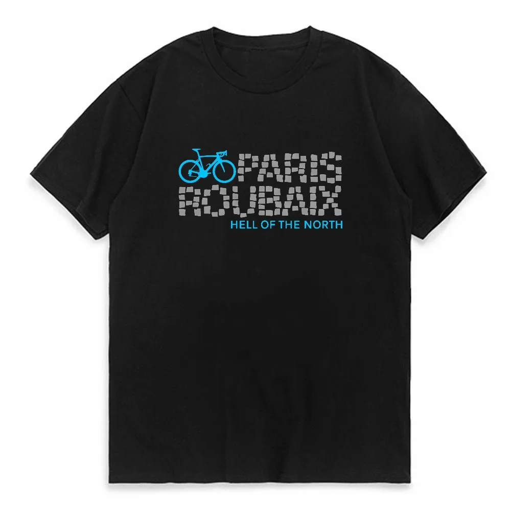 

Paris Roubaix Hell Of The North Cycling print Graphic T-Shirt fashion summer casual Loose o-neck tees Breathable Clothing tshirt