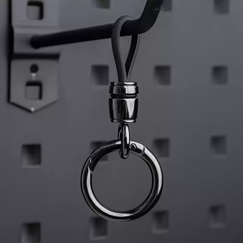 Autoschlüsselanhänger mit Metallring, Minimalistischer Schlüsselorganizer für Autoschlüssel, Diebstahlsicherer Schlüsselhalter