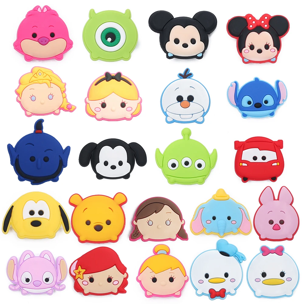 16-100pcs Tot Toys Cute Cartoon Shoe Charms For Sandals, Shoe Decoration Accessories Shoe Pins Great Gift For Men Women