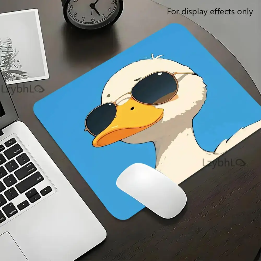 

funny duck Mouse Pad 40x45 large square computer office gaming desk mat rubber anti-slip mouse pad small decorative desk mat