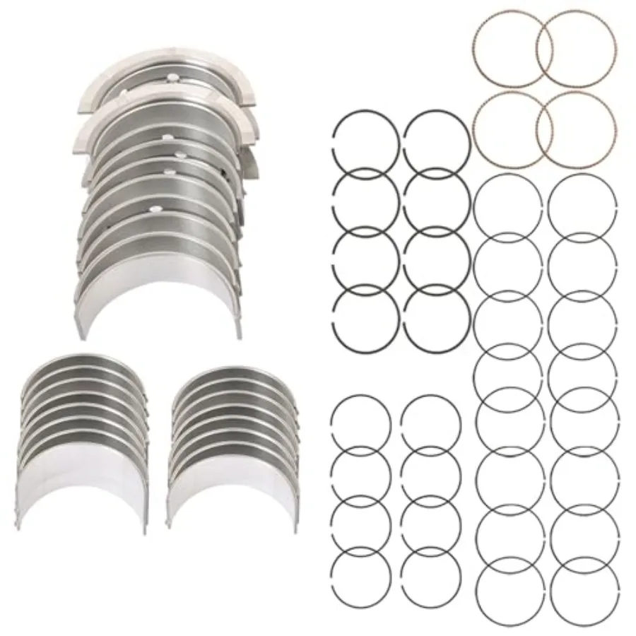 

Main Rod Bearings and Piston Rings Replacement Kit for Chevrolet LS Gen III IV 4.8L 5.3L 5.7L 6.0L 6.2L Engines 19972017 BB253J
