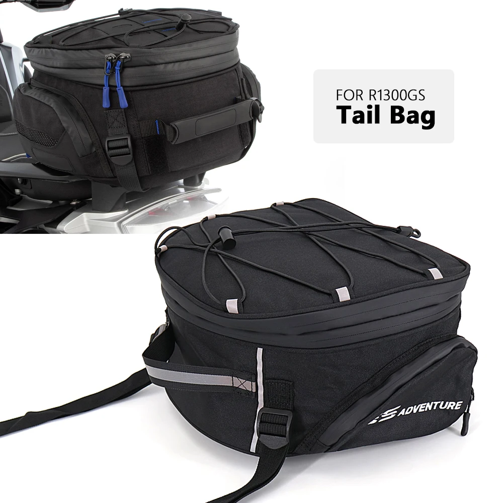 Motorcycle Tail Bag Black Nylon Waterproof Rider Luggage Rear Back Seat Bag For BMW R1300 GS R 1300 GS R1300GS r1300gs R 1300GS