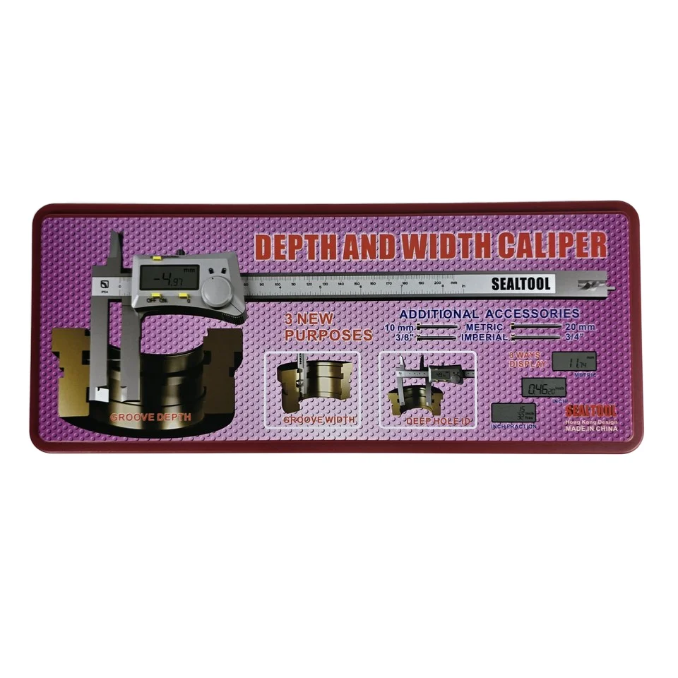 

SEALTECH SEALTOOL Hydraulic Cylinder Seal Tool Inner groove Slot Measuring Tool Vernier 200mm DEPTH and WIDTH Caliper Digital