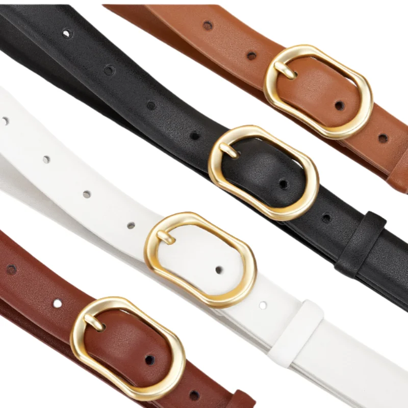 Topkwaliteit damesriem, damesriem met gesp, 95-105 cm lederen riem met jurk, jeansriem voor dames