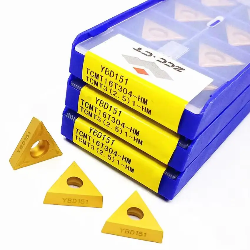 Płytki tokarskie z węglika spiekanego ZCC.CT CNC TCMT16T304-HM YBG202/TCMT16T308-HM YBG202/TCMT16T304-HM YBD151/TCMT16T308-HM YBD151