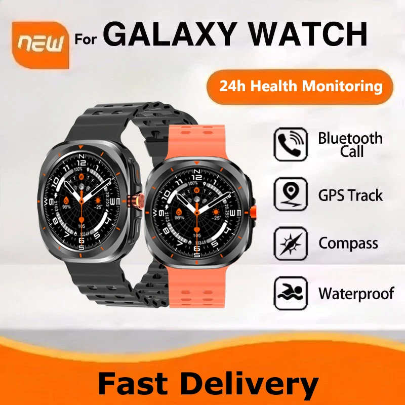 2025 Smart Watch For Samsung Galaxy Watch 7 Ultra Sports Fitness Tracker Health Heart Rate Sleep Bluetooth Call smart watch New