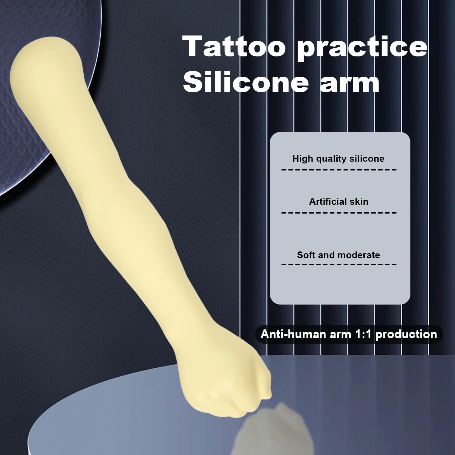 Tattoo Training Arm 3D Silicone Model Soft Foldable Practice Arm Skin Flexible Easy To Color Tattoo Training Tool for Beginners view 5