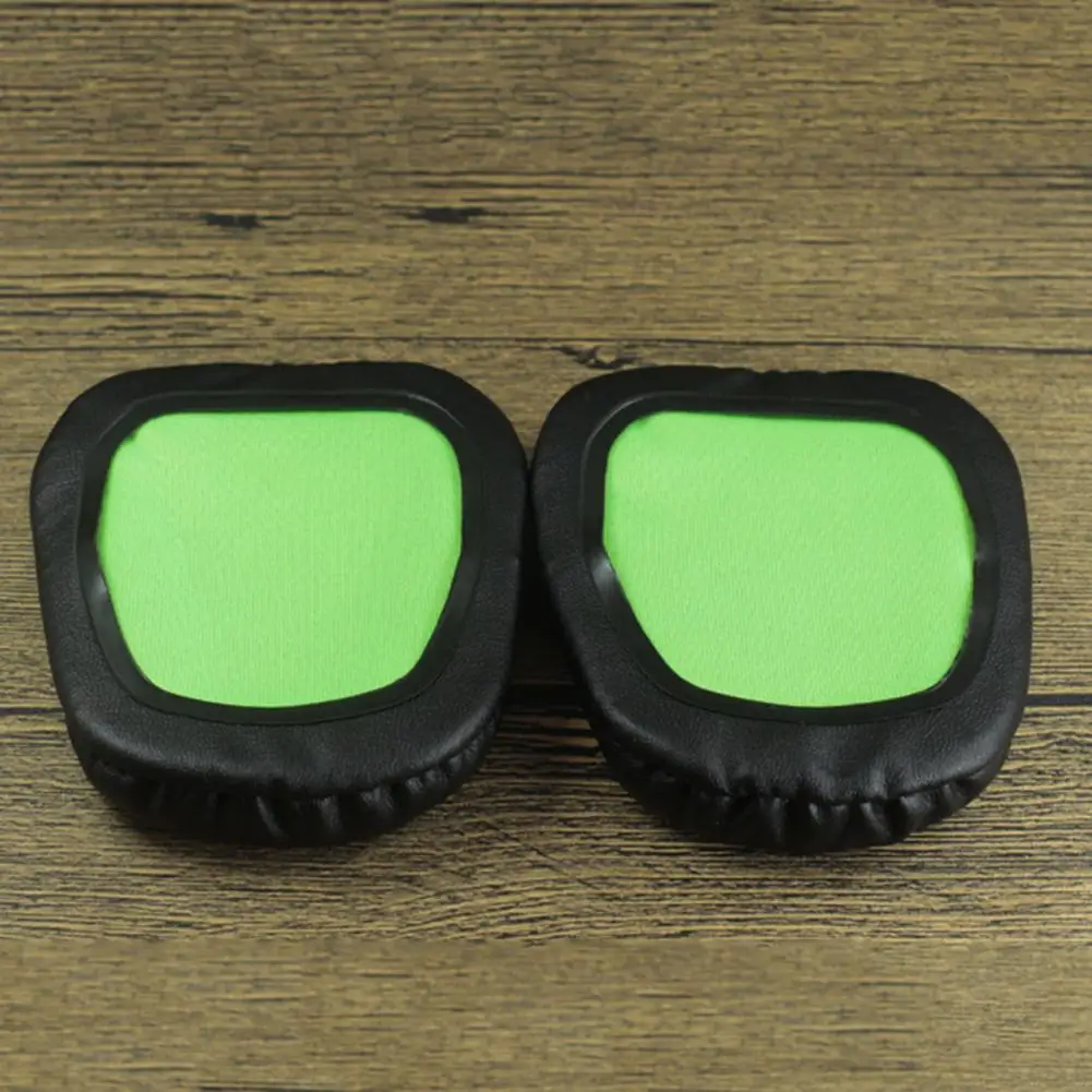 2 pçs substituição macia de couro falso espuma memória fone de ouvido almofadas earmuff almofada fone de ouvido almofadas replacemen
