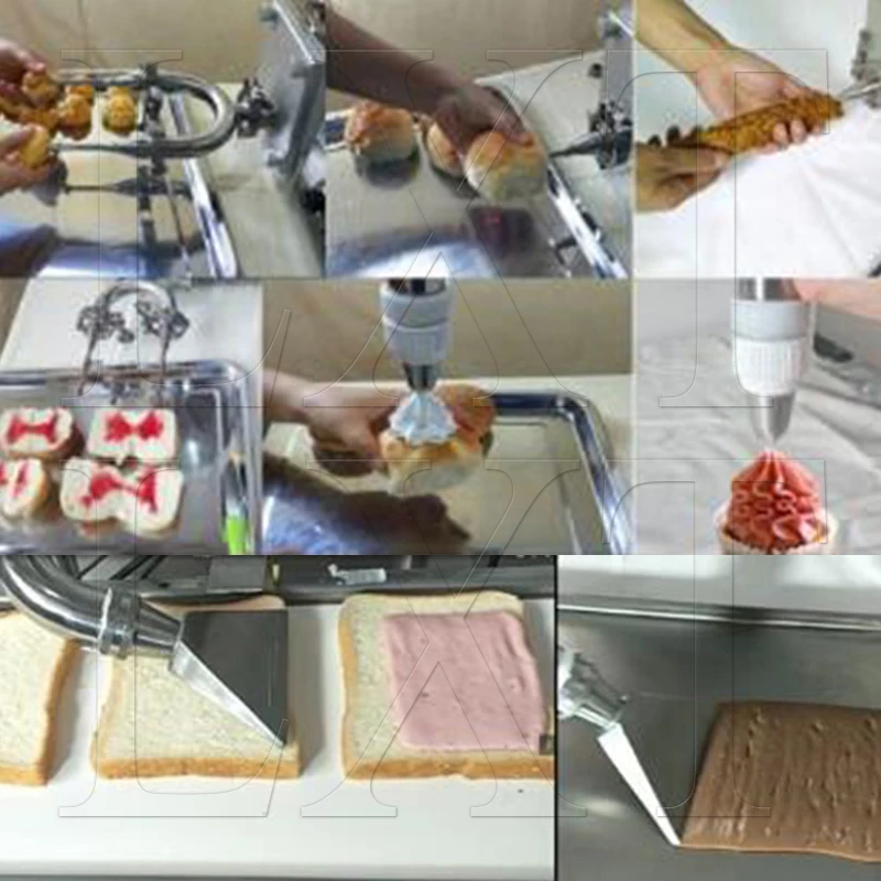 

Chocolate Cake Cream Filling Machine Pastry Jam Filler Machine Puffs Bread Stuffed Jam Core Muffin Injection Machine