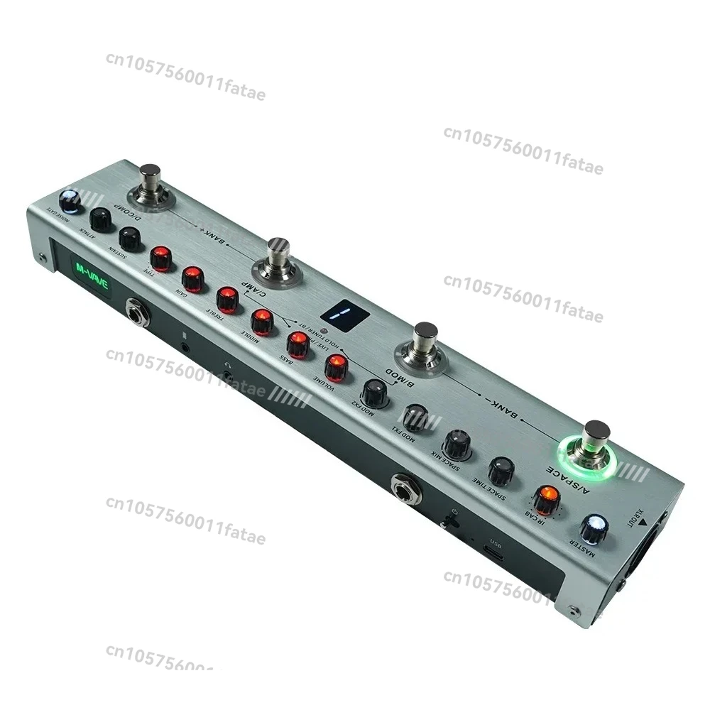 

Tank-B BASS Pedal Rechargeable 36 Presets 9 Preamp Slots 8 IR Cab Slots 3Modulation/Delay/Reverb Effects