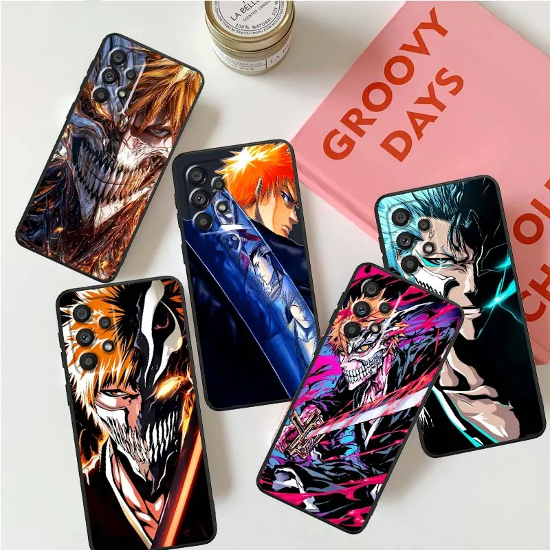 

Anime Bleach Art Cool Popular For Samsung A42 A41 A35 A34 A33 A32 A25 A24 A23 A21s A04 A03 Note 20 Ultra 5G Black Phone Case