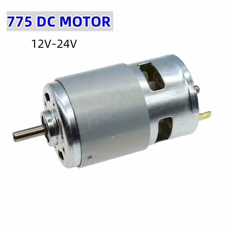 775 DC MOTOR 150W DC 12V-24V High Power Large Torque Motor DUAL BALL Bearing Hair Dryer / Electric Tools MOTOR!