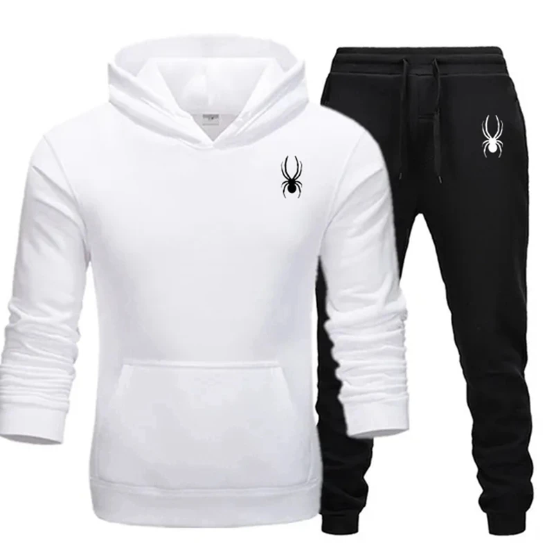 Men's Hooded Sweatshirts and Men Pants Casual Men's Tracksuit Sportswear Autumn Winter Men Suit Men's Clothing Leisure Sets M