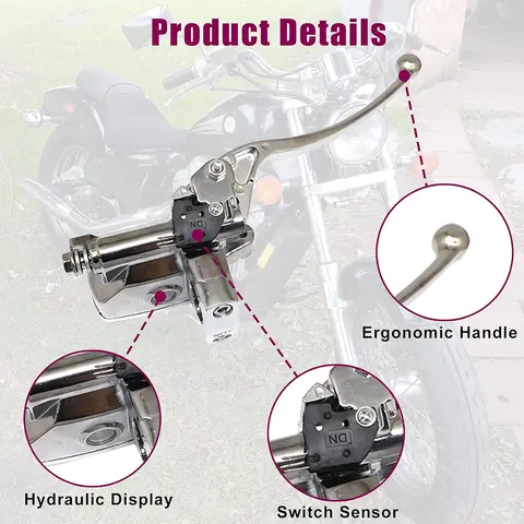 1 par huvudbromscylinderkopplingsspakar passar för Suzuki Boulevard Intruder 800 1500 för Honda VTX 1800 för Kawasaki Vulcan ny 12 best sales Intruder 800 Suzuki - №10