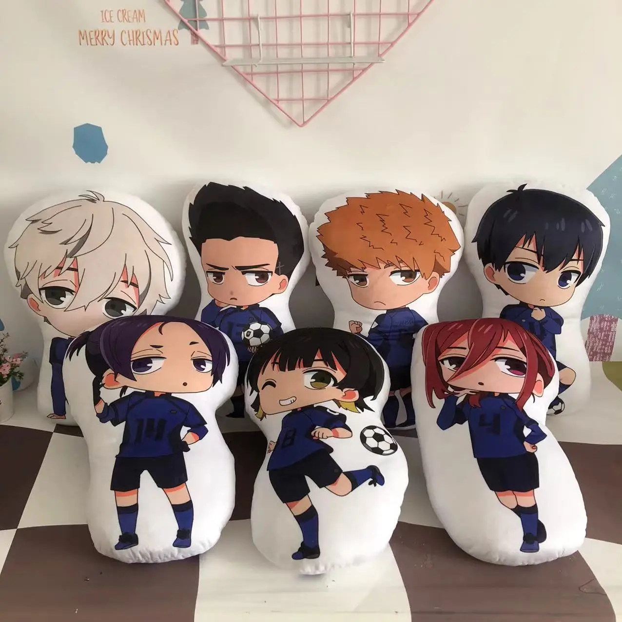 45cm Stuffed Pillow Toy Anime Peripheral Meguru Bachira Yoichi Isagi Hyouma Chigiri Rensuke Plush Pillow Sofa Cushioning Cushion