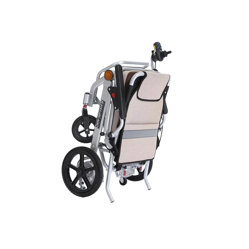 Electromagnetic Brake Aluminum Frame Motorized Disabled stroller Fast Fold Portable Electric Stroller for the Disabled