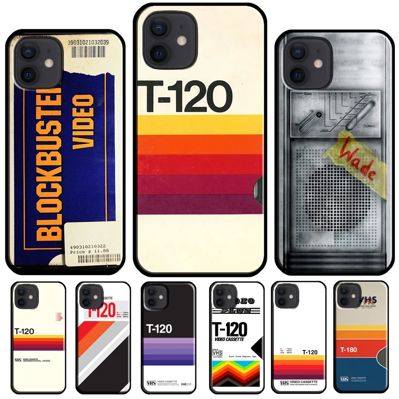 vintage Cassette Tape Vhs poster Cover For iPhone 16 15 13 Pro Max 12 Mini Plus X XR XS Max 11 14 Pro Max Phone Case