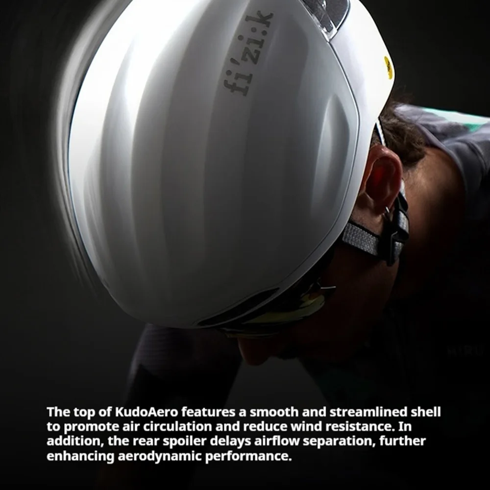 Capacete de Ciclismo Fizik KUDO AERO MIPS para Estrada e MTB, Capacete Aerodinâmico Leve para Corrida