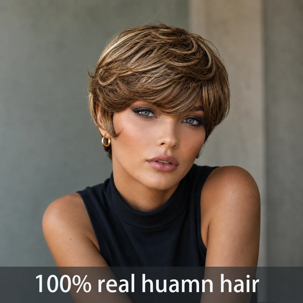 parrucca-corta-pixie-cut-in-capelli-umani-per-donne-4-pollici-stratificata-marrone-con-riflessi-biondi-con-frangia-realizzata-interamente-a-macchina