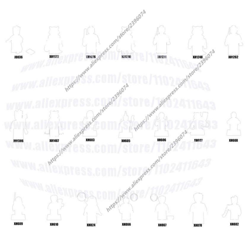

Фигурки, строительные блоки JD036 XH603 XH605 XH606 XH607 XH608 XH609 XH610 XH824 XH866 XH867 XH878 Series-056 DIY Toys
