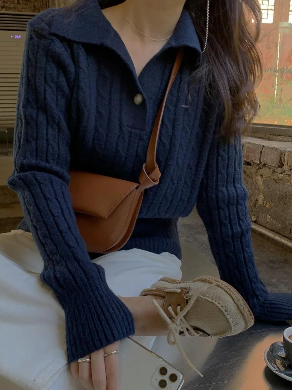 

Шикарный осенне-зимний винтажный свободный повседневный длинный вязаный свитер свека, женский удобный теплый модный трикотаж