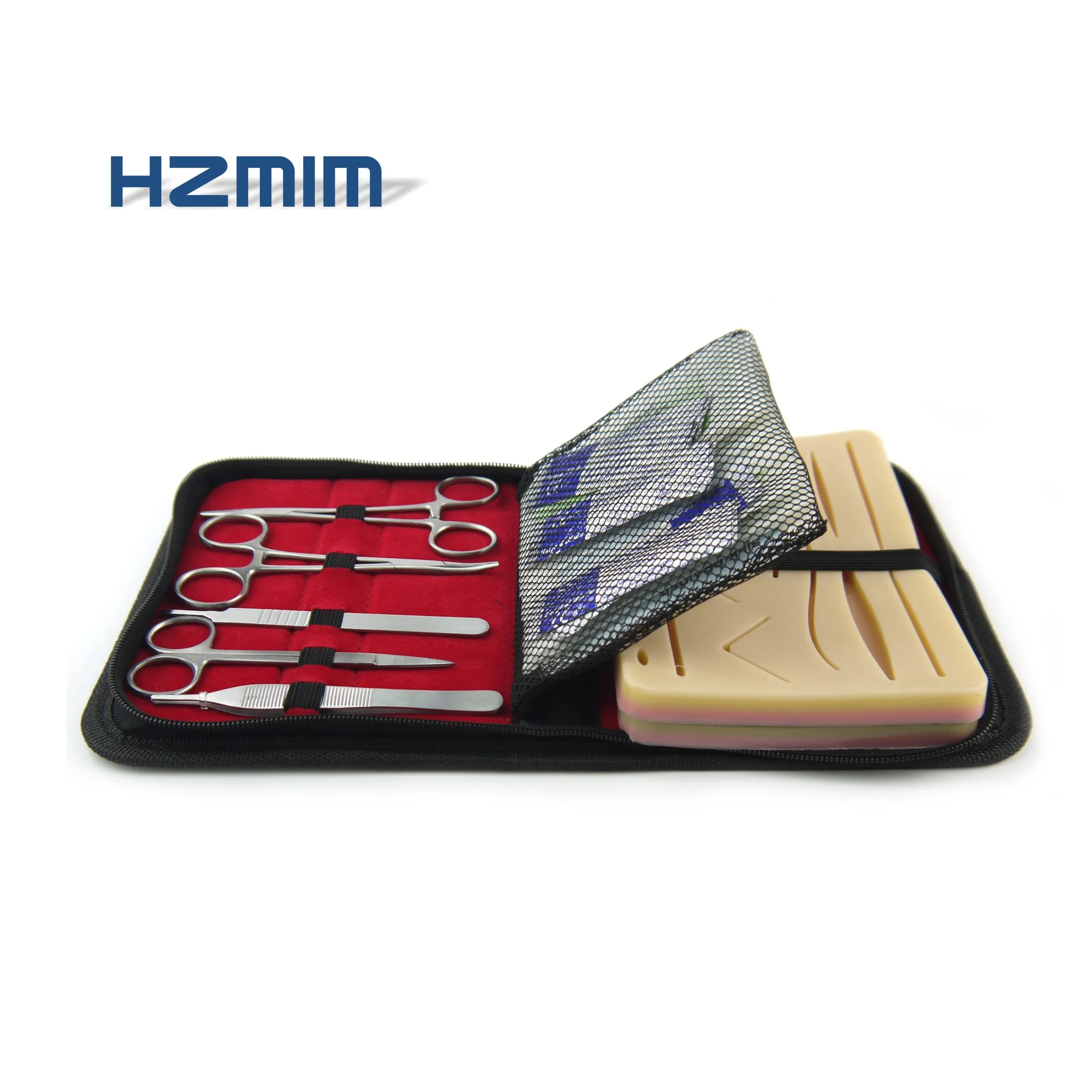 Training Skin Suture Set Tool Practice Kit, customized silicone skin suture pad, silicone suture skill training model