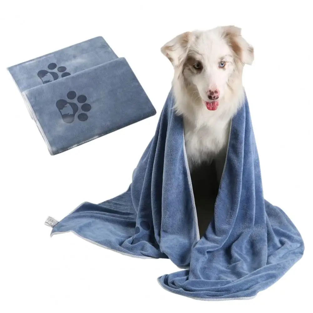 Pet Towel Long-lasting Super Absorbent Dogs Cats Towel Quick Drying Comforable Microfiber Pet Bath Blanket Bedding Pet Supplies