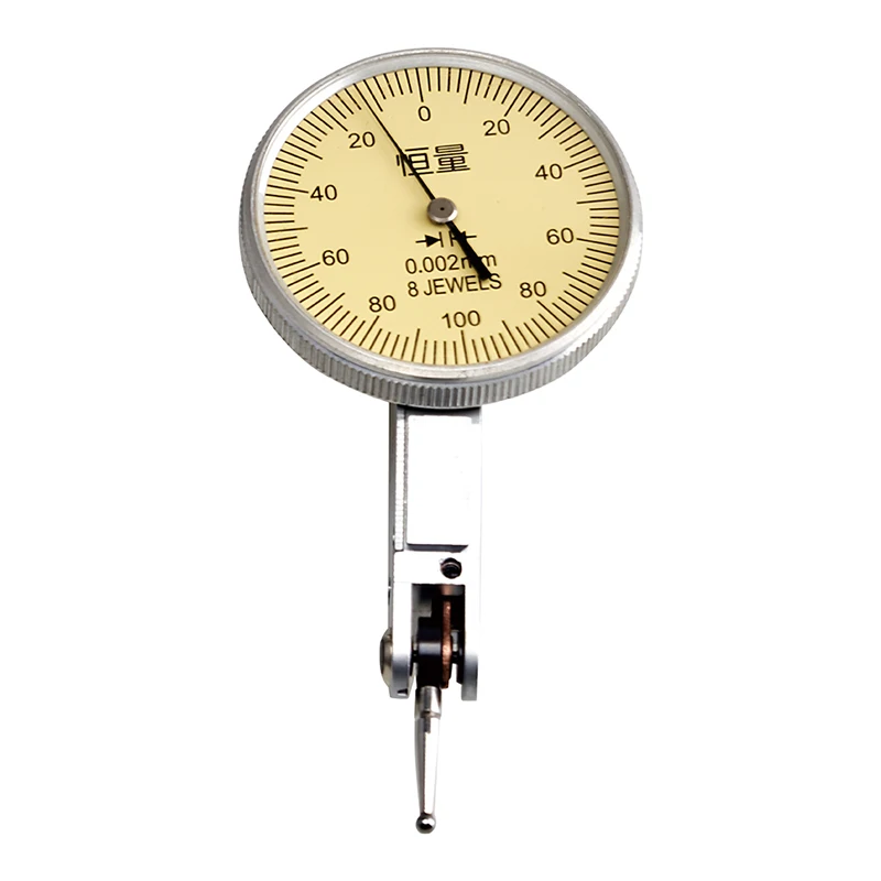 Shockproof Lever Dial Gauge Lever Percentage Gauge Small School Table Indicator Table Small Table High Precision 0.01/0.002mm