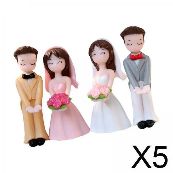 

Набор фигурок для свадебного торта в деревенском стиле, ПВХ, забавное украшение для стола для невесты и жениха, декор для помолвки