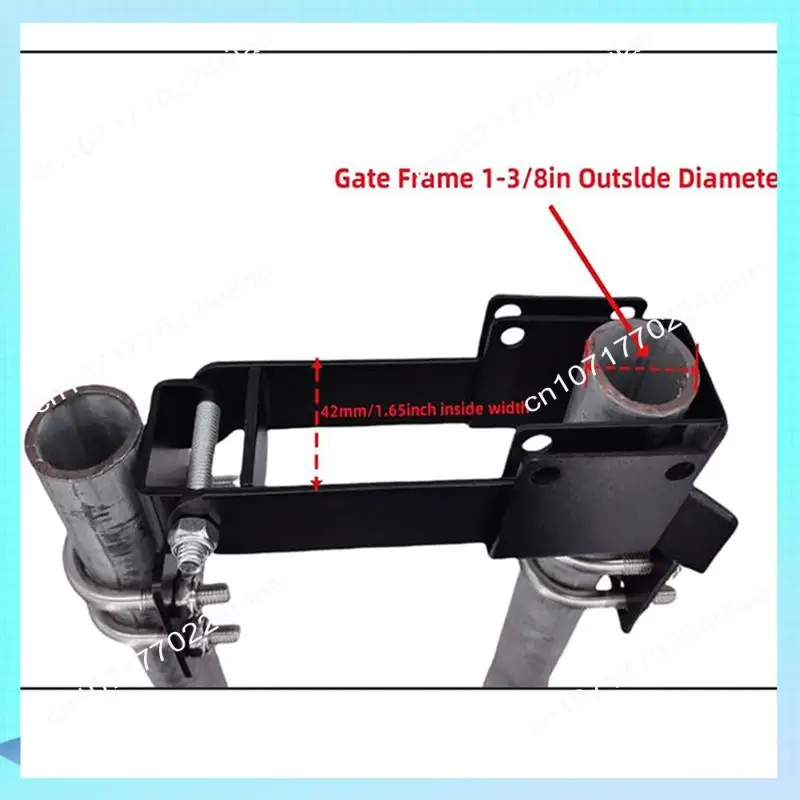 A17Z سلسلة ربط مزلاج بوابة مزدوجة لإطارات البوابة 1-3/8 بوصة ، مزلاج بوابة المزرعة ذراع قوي مزلاج بوابة مزدوجة لبوابات التأرجح #6