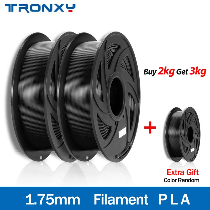 Buy 2 get 3 Standard PLA Filament 1kg 1.75mm For FDM 3D Printer High Quality 3D Printing Material 1kg/Roll Fast Shipp