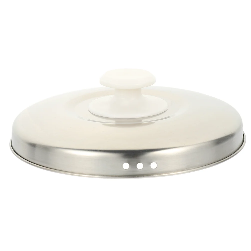 

Metal Rice Cooker Lid Stainless Steel Pot Cover Anti-Scald Universal Pan Lid Reusable Rice Cooker Covers Household Kitchen