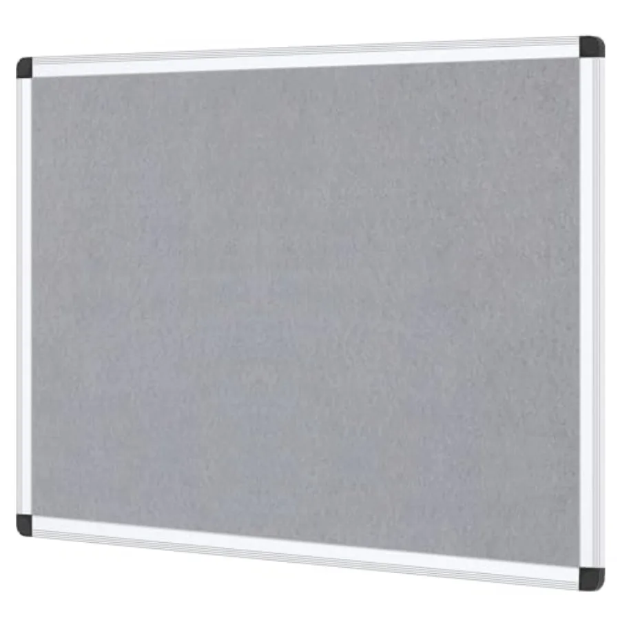 

Notice Board Felt Gray 48 X 36 Inches Silver Aluminium Frame