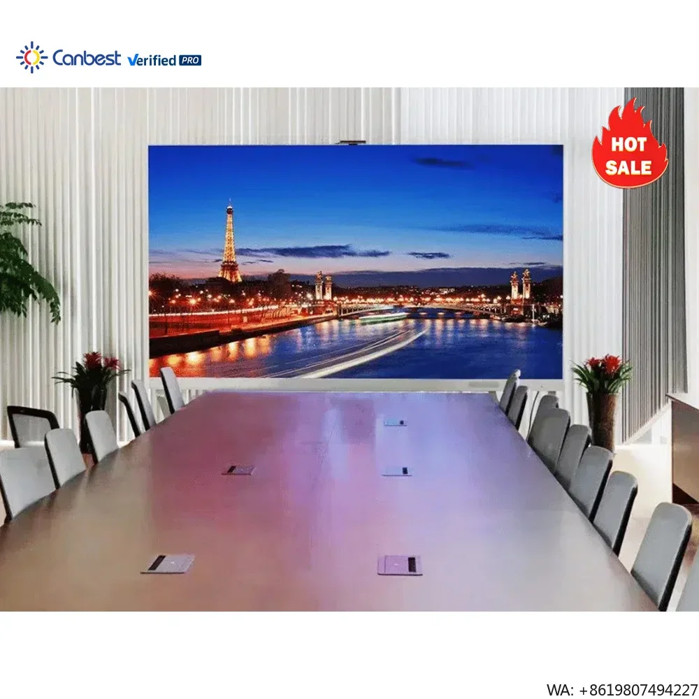 600X337.5mm P0.9 P1.2 P1.5 P1.8 Modular Indoor LED Display Panel Wall Mounted LED Video Wall for Multi-scene Conference Room Use