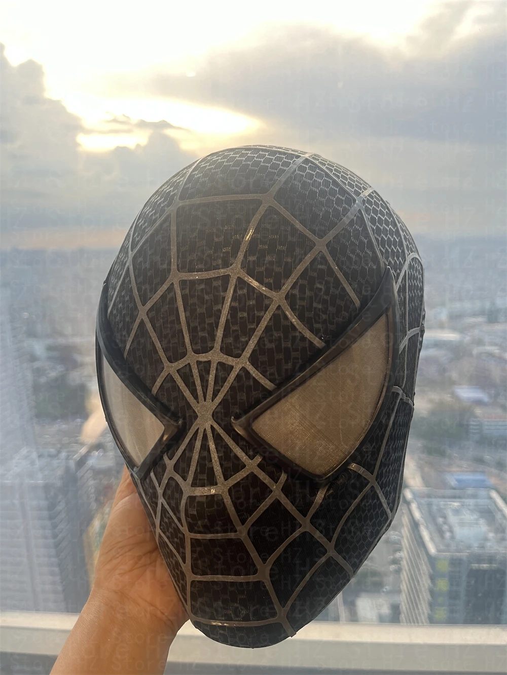 サム・レイミ風スパイダーマンマスク 3Dプリント可能 フェイスシェル