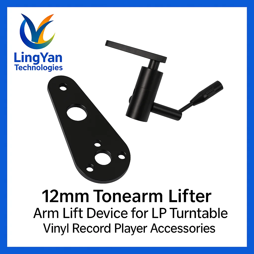 

Подъемник тонарного рычага 12 мм для проигрывателя LP | Алюминиевый сплав | Гладкий ручной подъем | Противоизносный аксессуар для проигрывателя виниловых пластинок