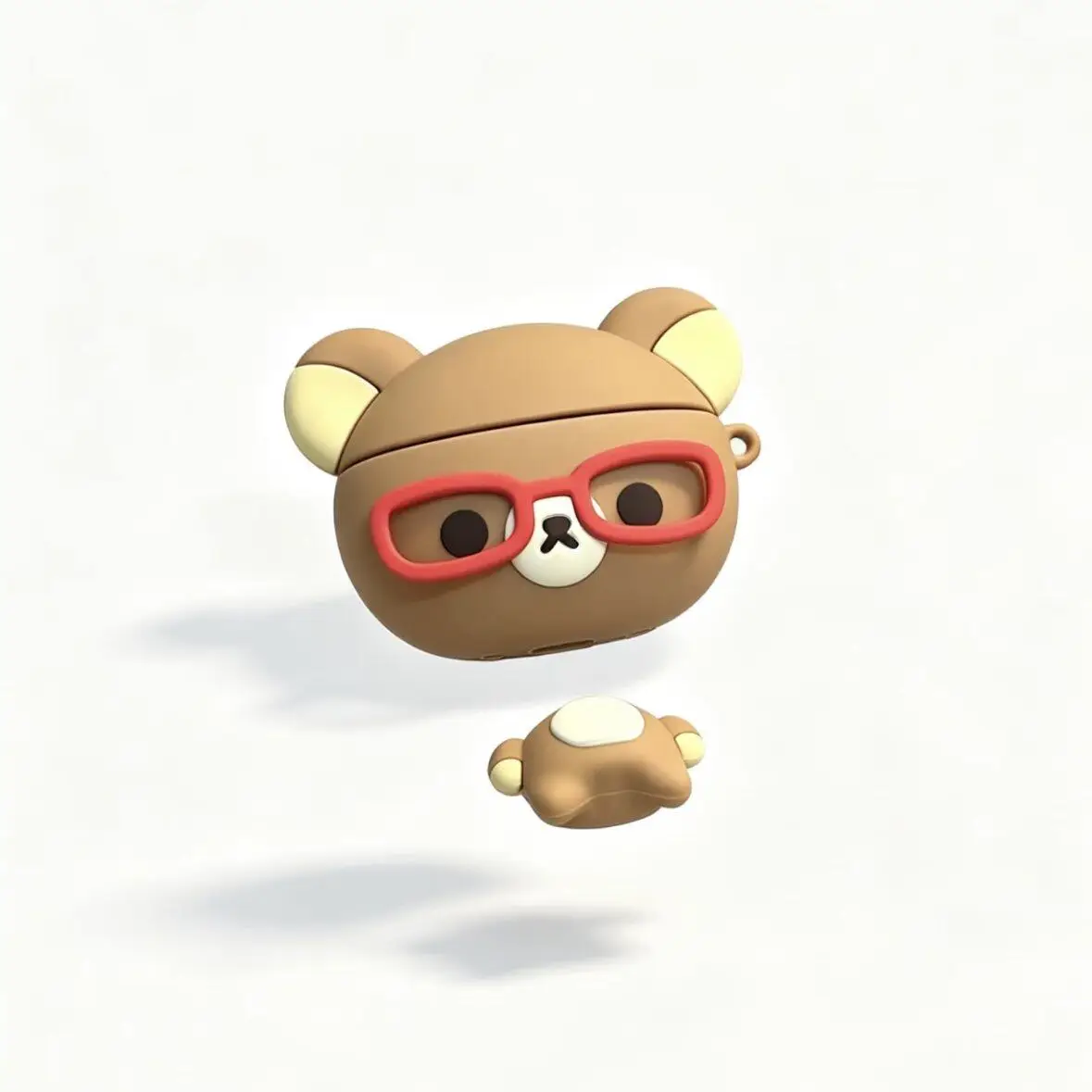 3D Cartoon Korean Cute Glasses Rilakkuma Cover, For Airpods 3 4 Pro Pro 2 Pro 3 Silicone Earphone Case Cover S view 6